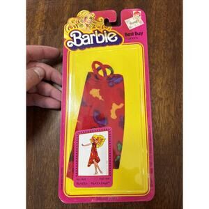 Vintage Barbie Best Buy Fashions Dress No. 1468 Red Multi Mattel 1980